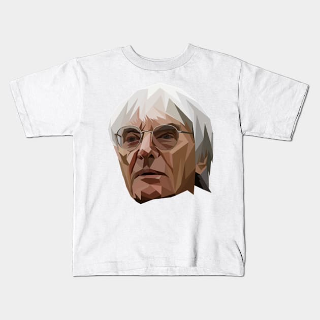 Bernie Ecclestone Kids T-Shirt by Worldengine